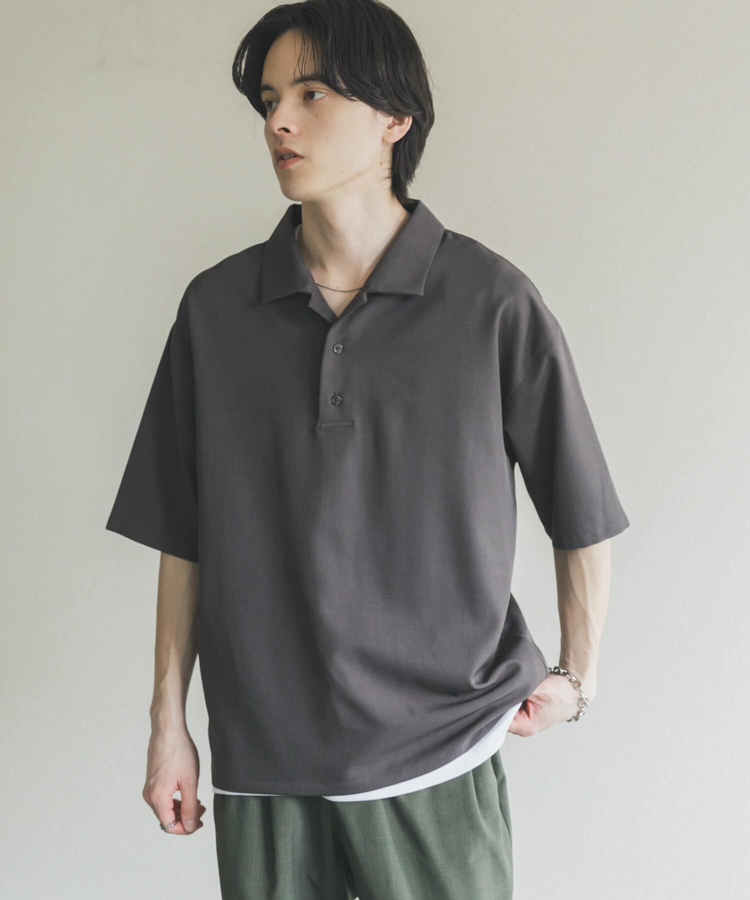 SENSE OF PLACE by URBAN RESEARCH「ハイツイストプルオーバーショートスリーブシャツ」|シャツ・ブラウス|