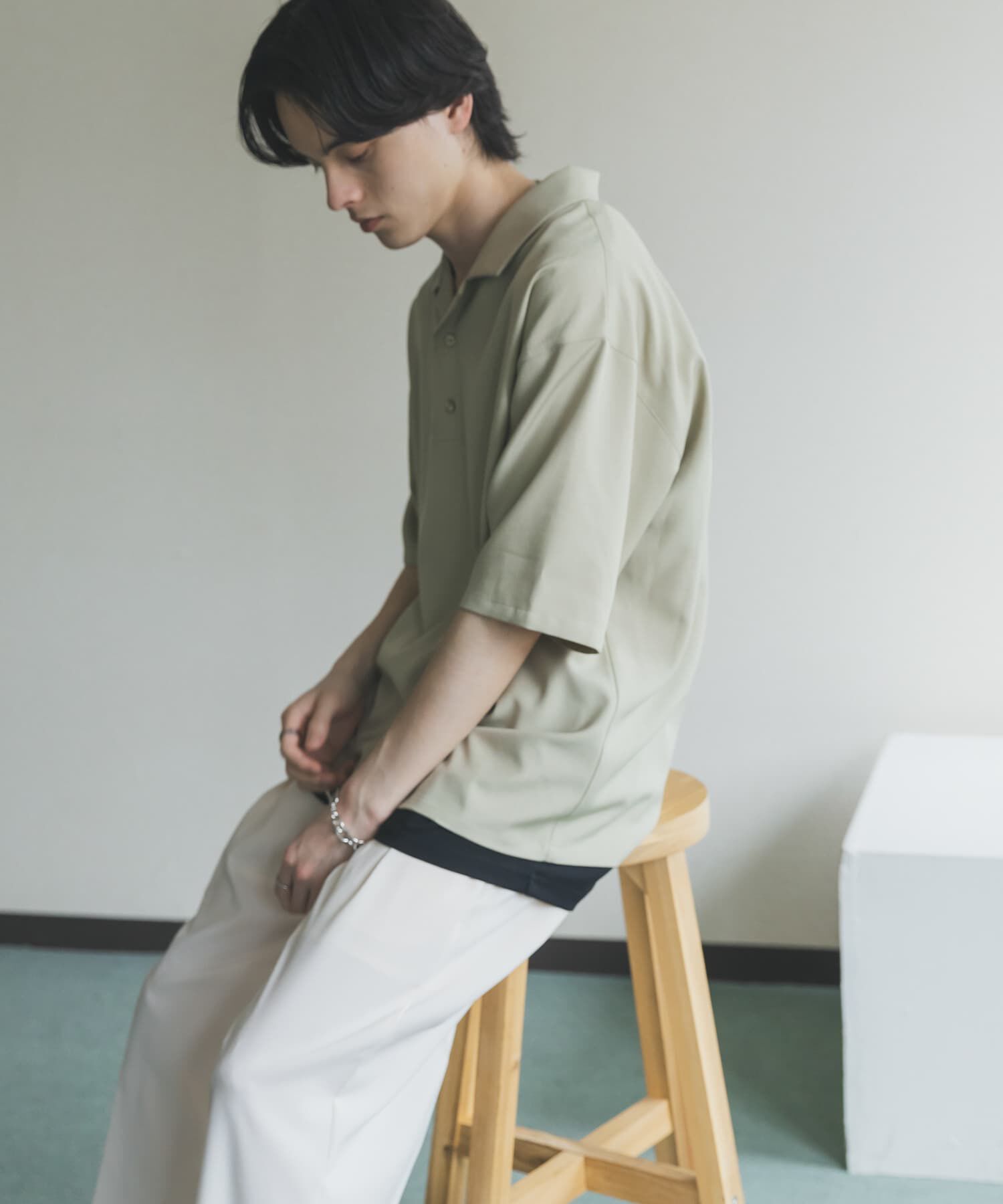 SENSE OF PLACE by URBAN RESEARCH「ハイツイストプルオーバーショートスリーブシャツ」|シャツ・ブラウス|