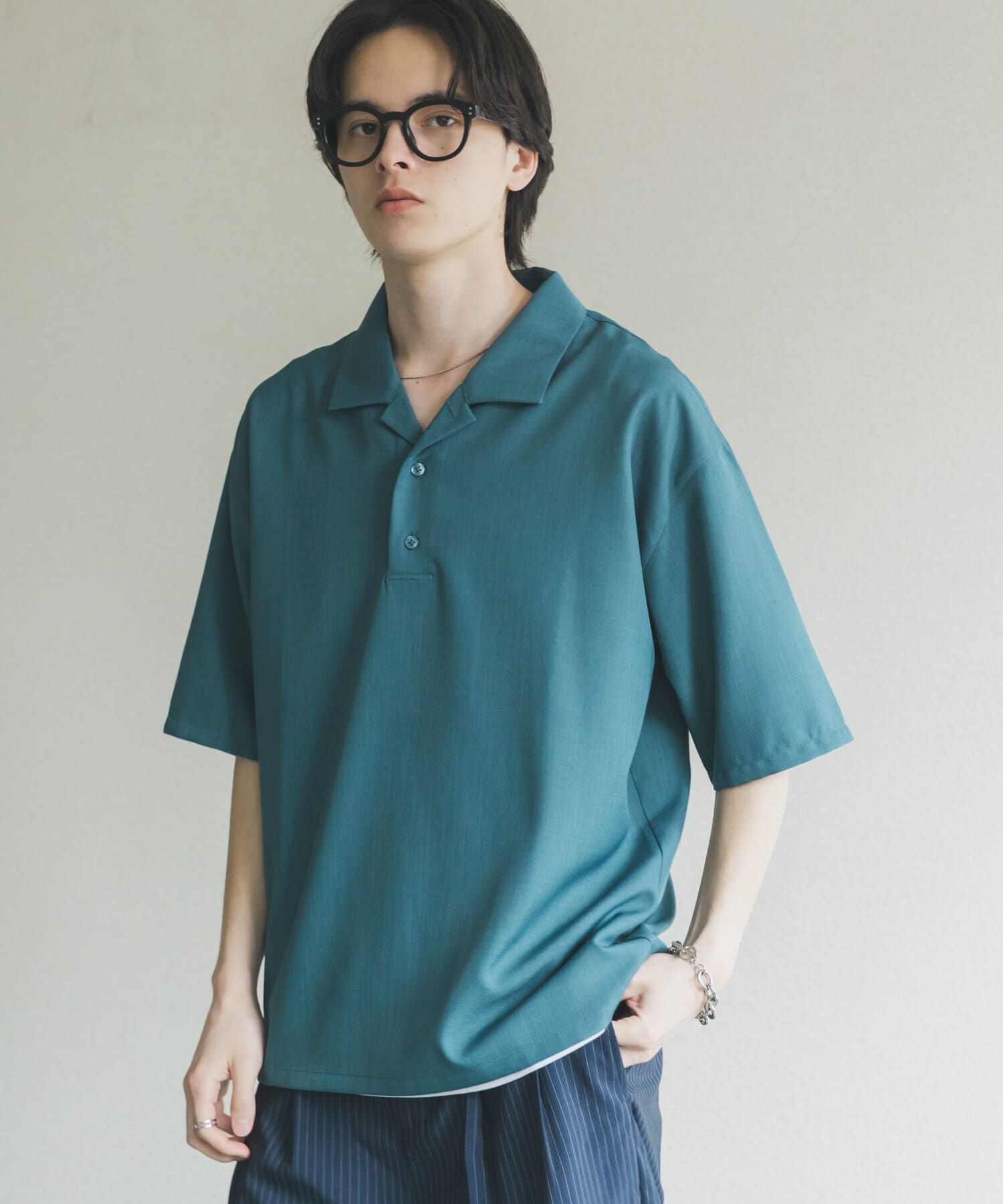 SENSE OF PLACE by URBAN RESEARCH「ハイツイストプルオーバーショートスリーブシャツ」|シャツ・ブラウス|