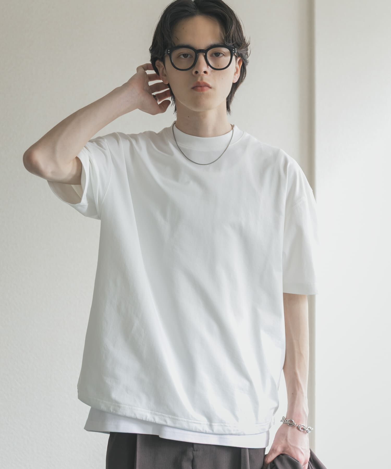 SENSE OF PLACE by URBAN RESEARCH「『接触冷感/ｲｰｼﾞｰｹｱ』ｸｲｯｸﾄﾞﾗｲｱｿｰﾄﾄﾞﾛｰｺｰﾄﾞ」|Tシャツ・カットソー|