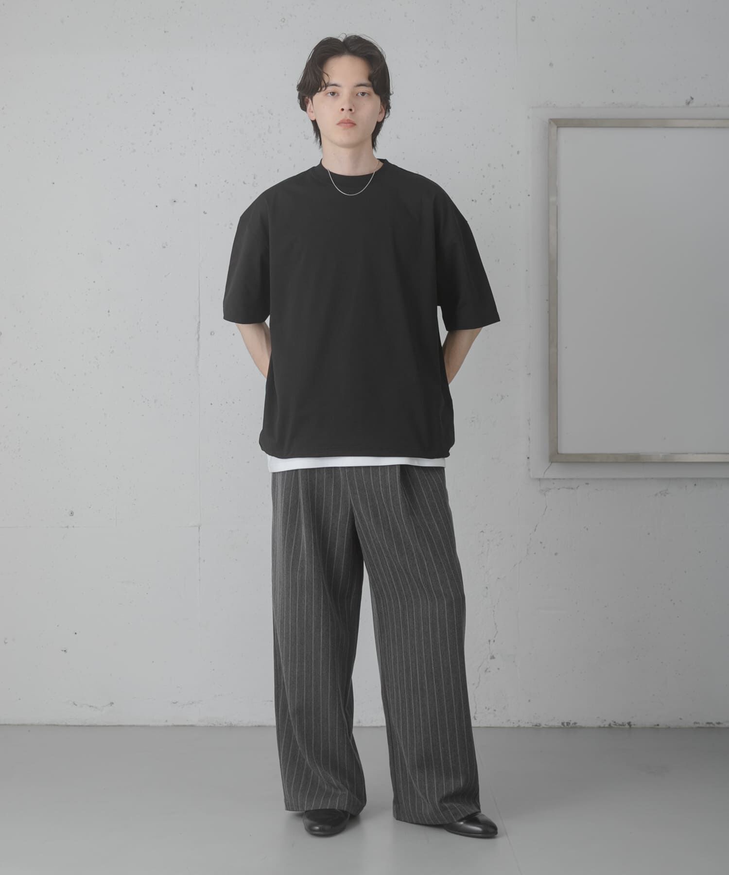 SENSE OF PLACE by URBAN RESEARCH「『接触冷感/ｲｰｼﾞｰｹｱ』ｸｲｯｸﾄﾞﾗｲｱｿｰﾄﾄﾞﾛｰｺｰﾄﾞ」|Tシャツ・カットソー|