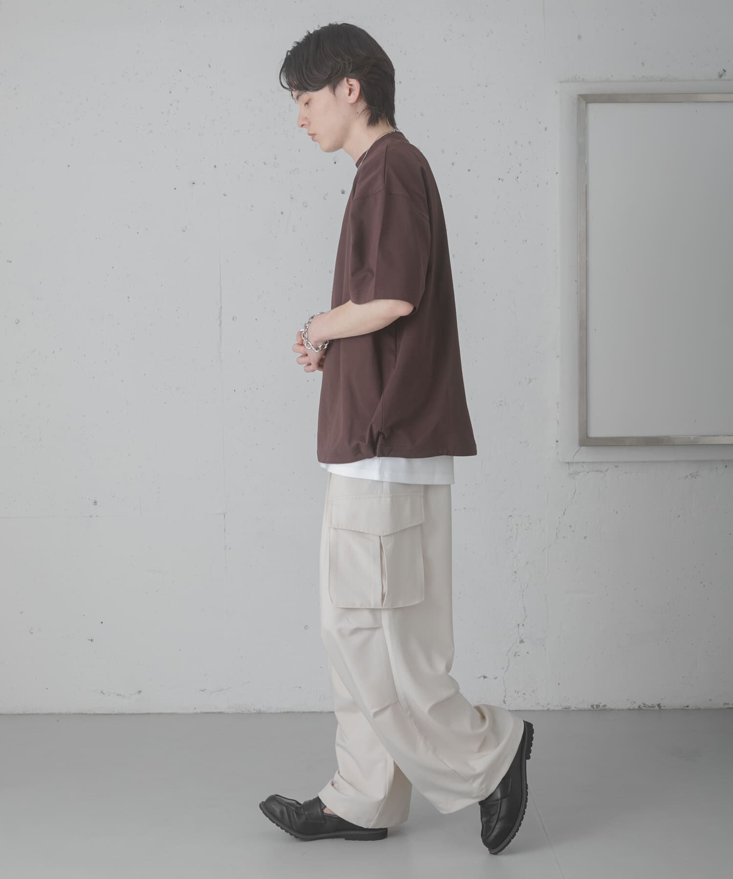 SENSE OF PLACE by URBAN RESEARCH「『接触冷感/ｲｰｼﾞｰｹｱ』ｸｲｯｸﾄﾞﾗｲｱｿｰﾄﾄﾞﾛｰｺｰﾄﾞ」|Tシャツ・カットソー|