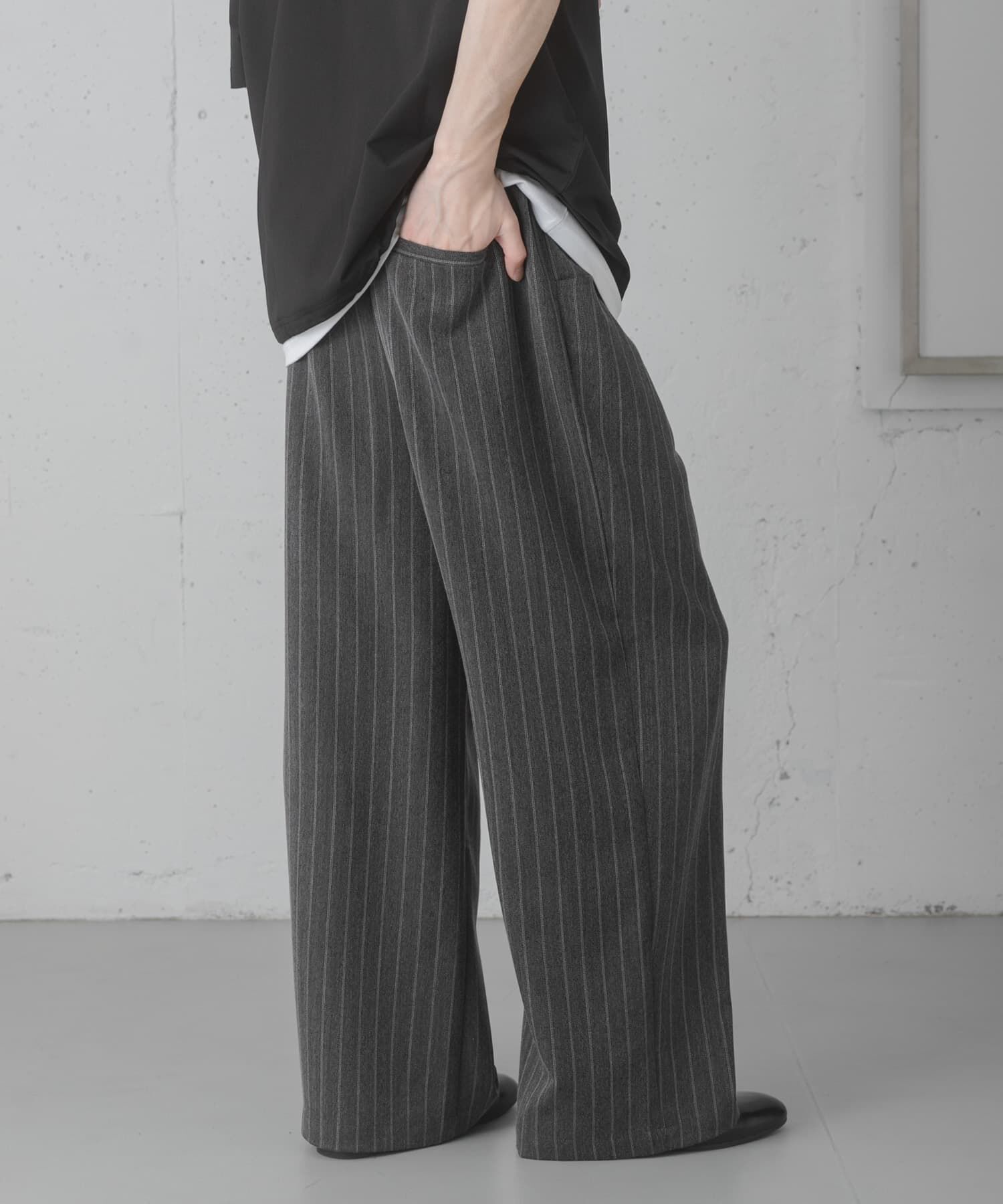 SENSE OF PLACE by URBAN RESEARCH「ピンストライプタックワイドスラックス」|その他|
