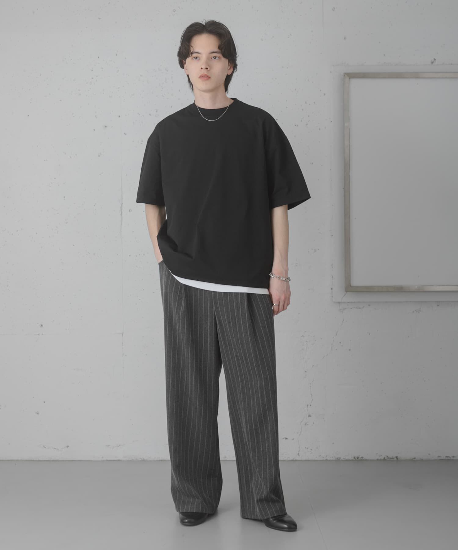 SENSE OF PLACE by URBAN RESEARCH「ピンストライプタックワイドスラックス」|その他|