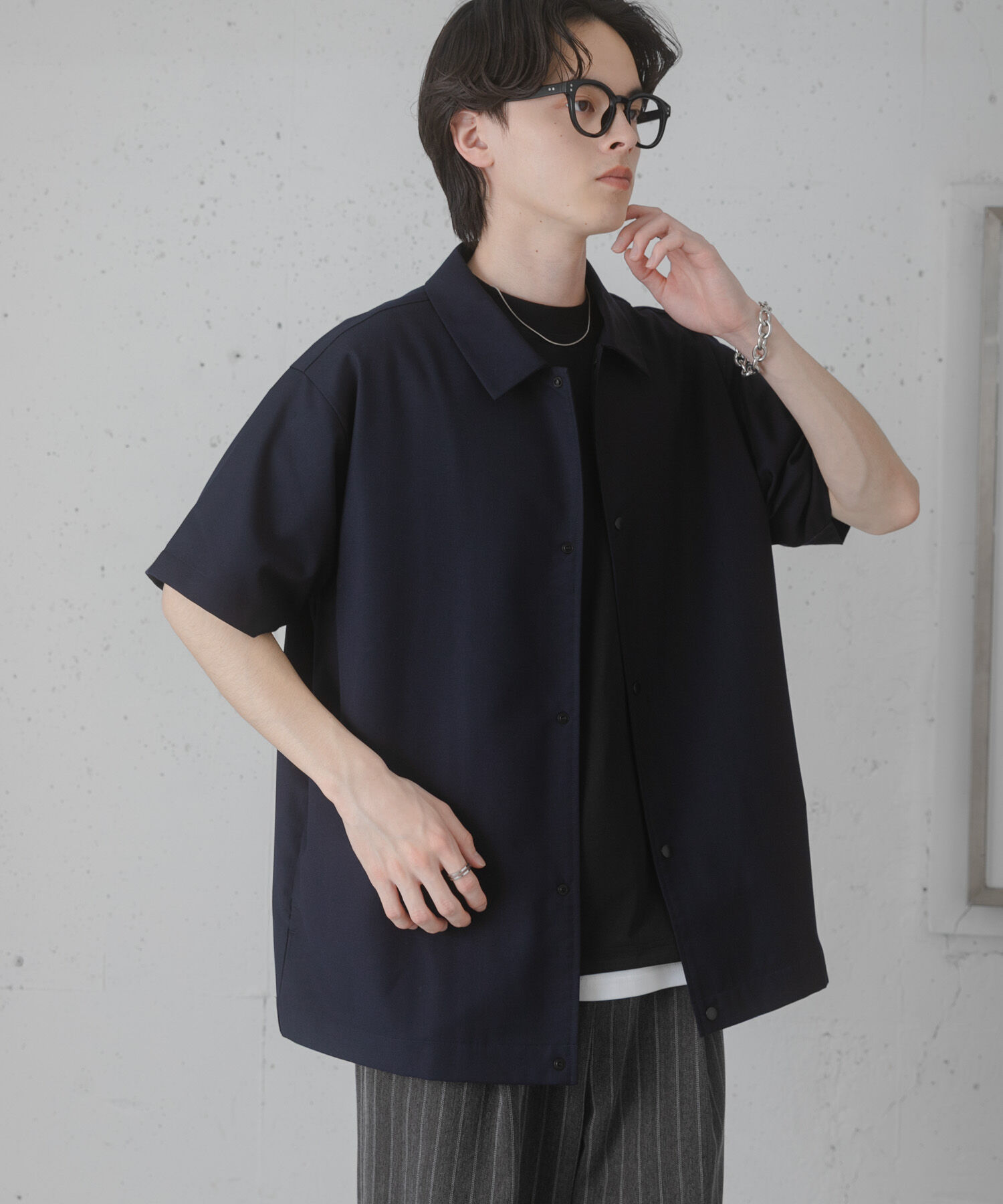 SENSE OF PLACE by URBAN RESEARCH「ハーフスリーブコーチジャケット」|ブルゾン・スタジャン|