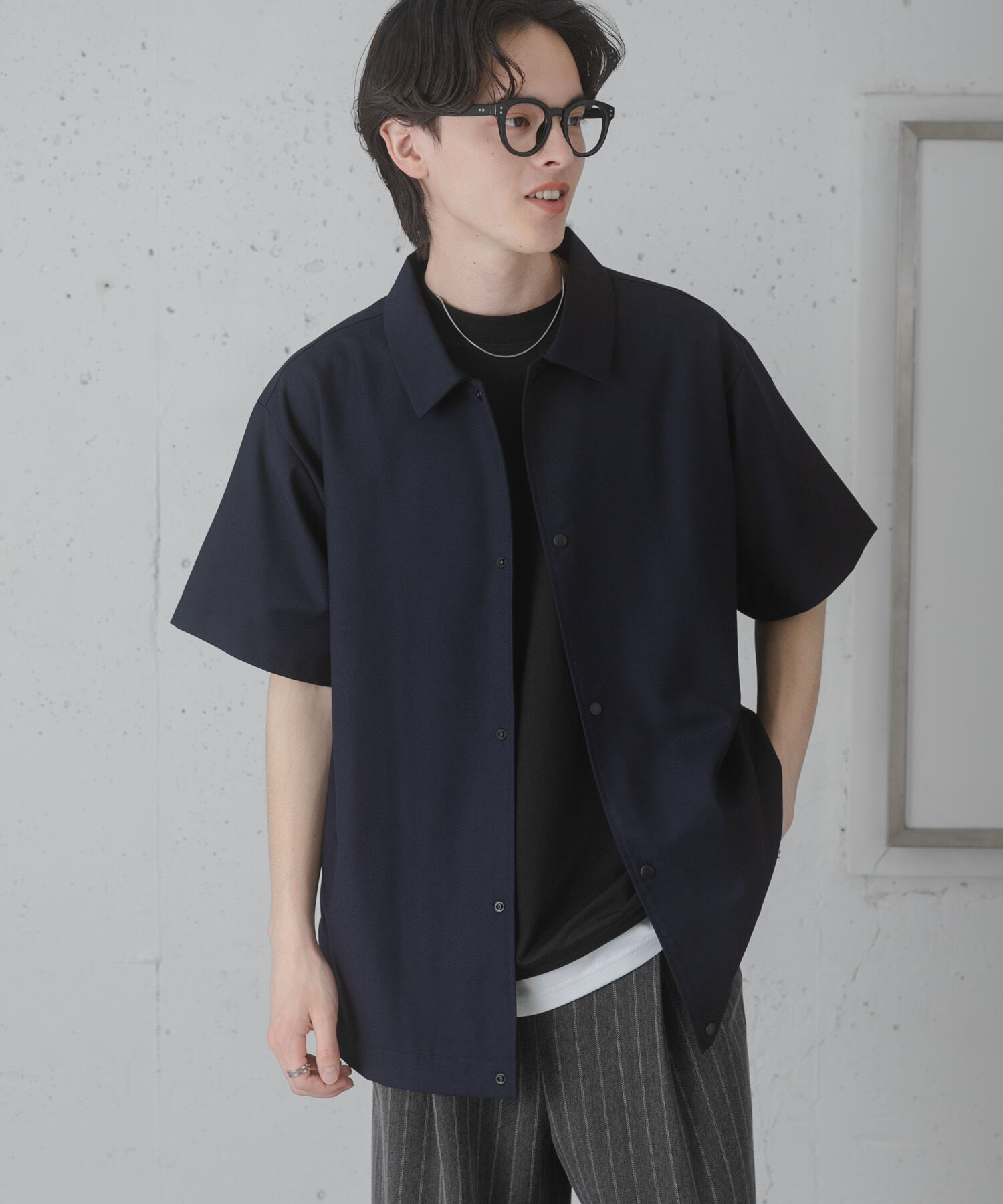 SENSE OF PLACE by URBAN RESEARCH「ハーフスリーブコーチジャケット」|ブルゾン・スタジャン|