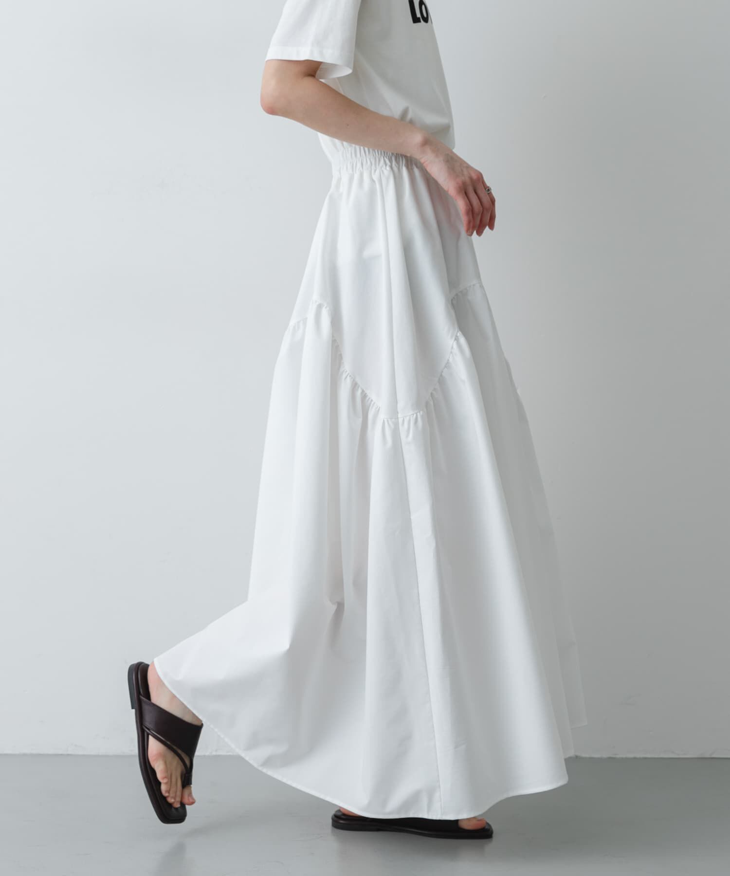 SENSE OF PLACE by URBAN RESEARCH「アシメキリカエギャザースカート」|スカート|