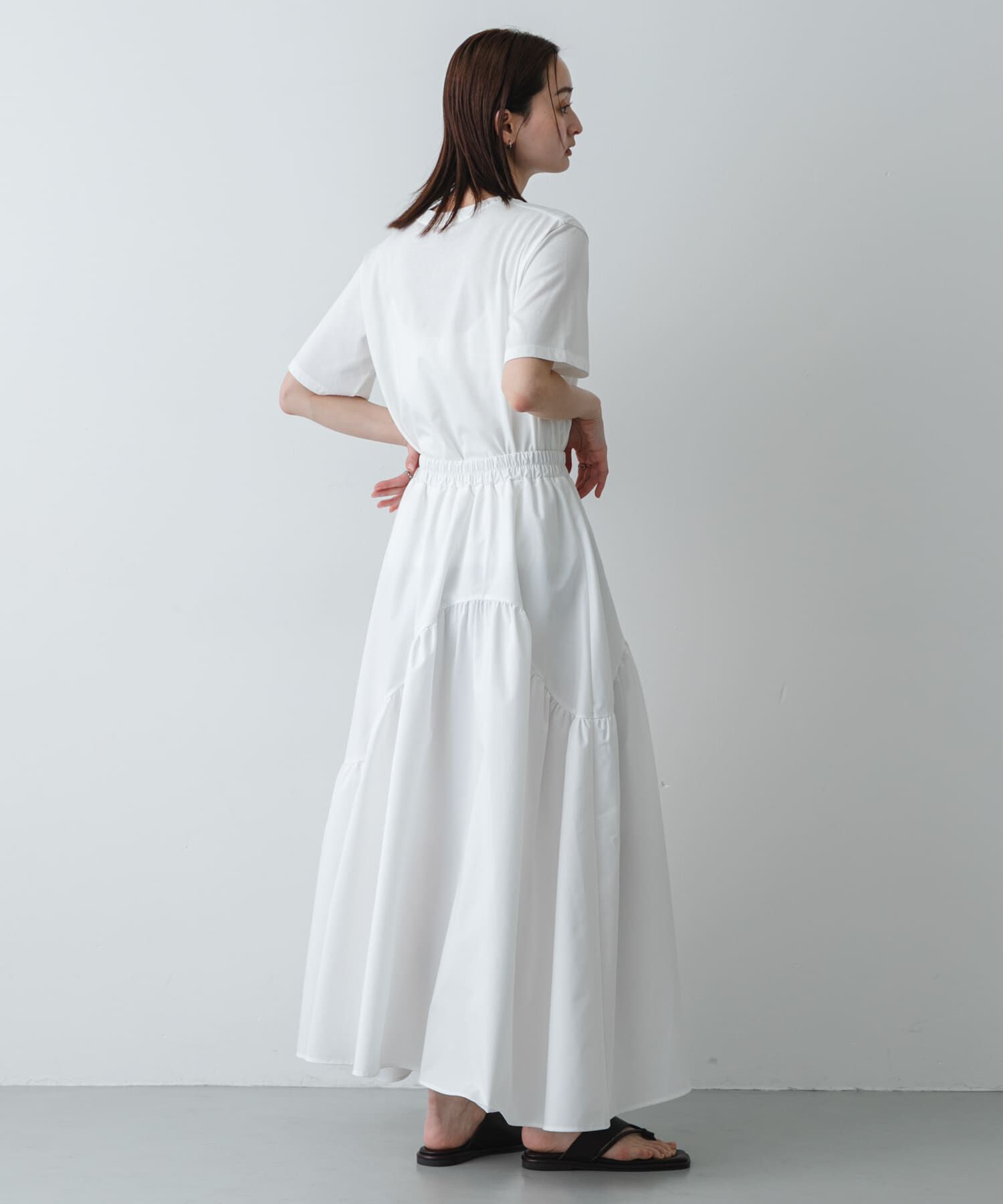 SENSE OF PLACE by URBAN RESEARCH「アシメキリカエギャザースカート」|スカート|