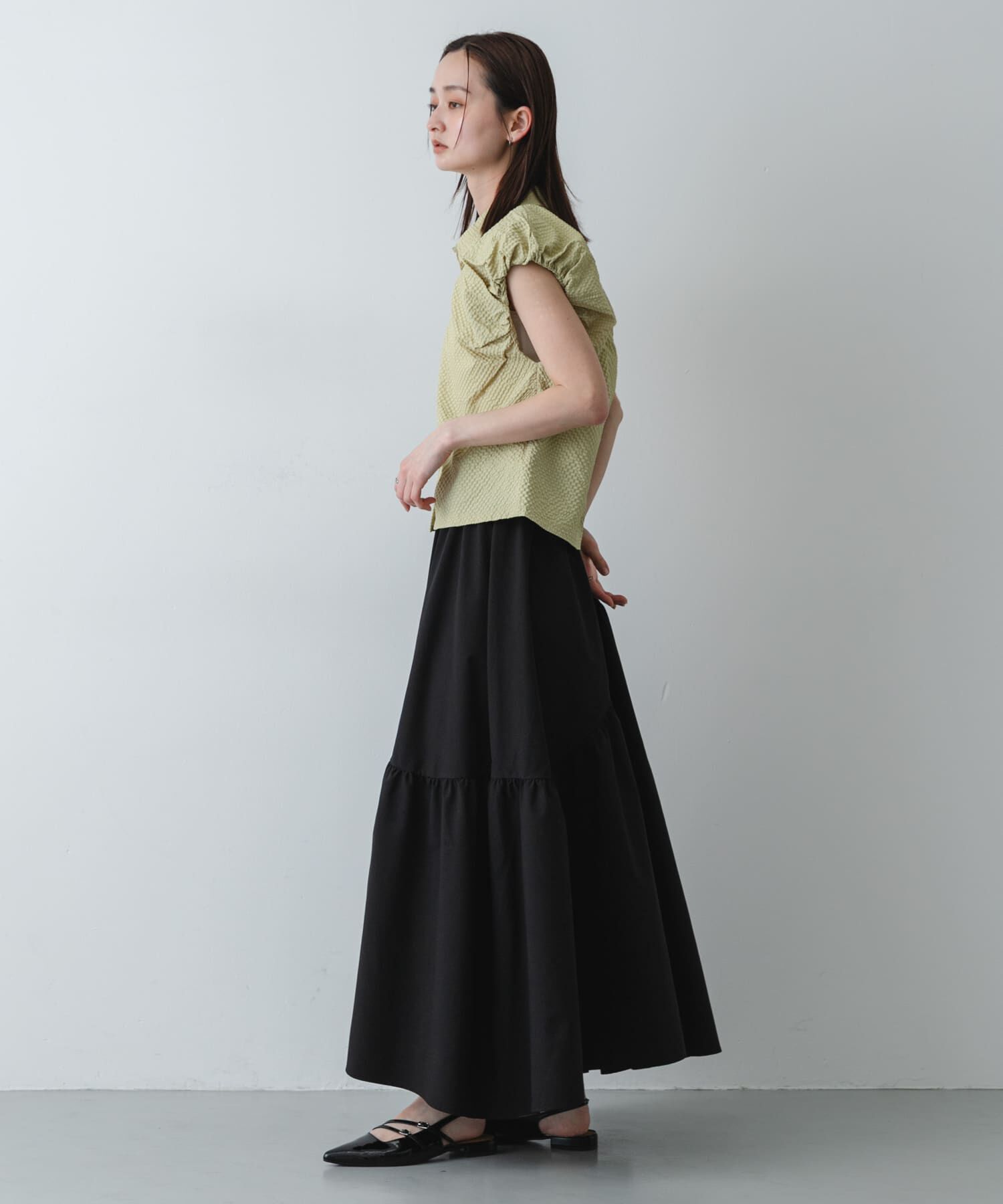 SENSE OF PLACE by URBAN RESEARCH「アシメキリカエギャザースカート」|スカート|