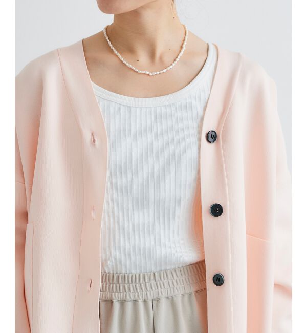 le.coeur blanc「《手洗い可能》ランダムテレコUネックタンク」|タンクトップ|