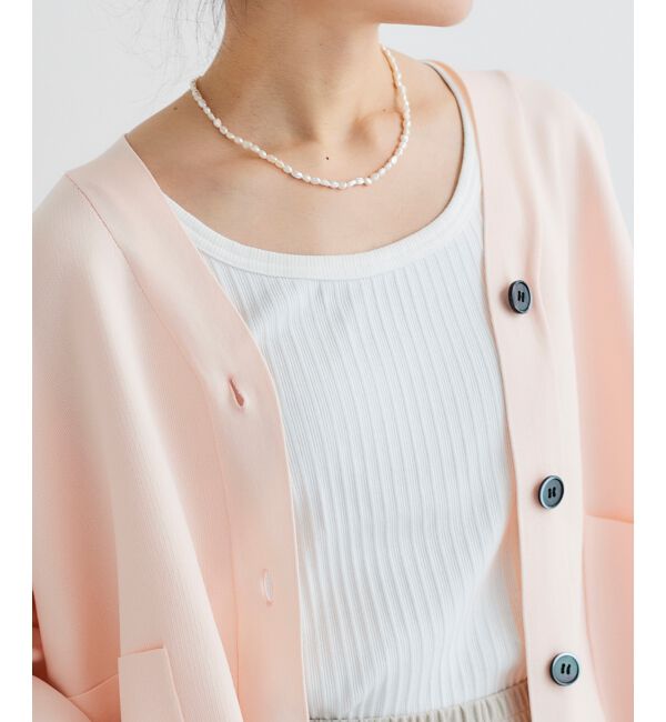 le.coeur blanc「《手洗い可能》ランダムテレコUネックタンク」|タンクトップ|