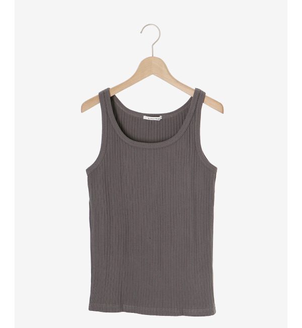 le.coeur blanc「《手洗い可能》ランダムテレコUネックタンク」|タンクトップ|