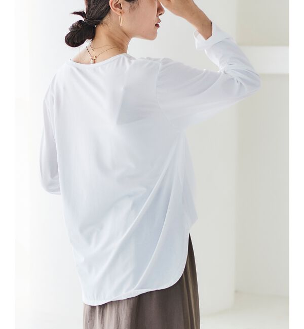 le.coeur blanc「《手洗い可能》ラウンドヘムカットソープルオーバー」|Tシャツ・カットソー|