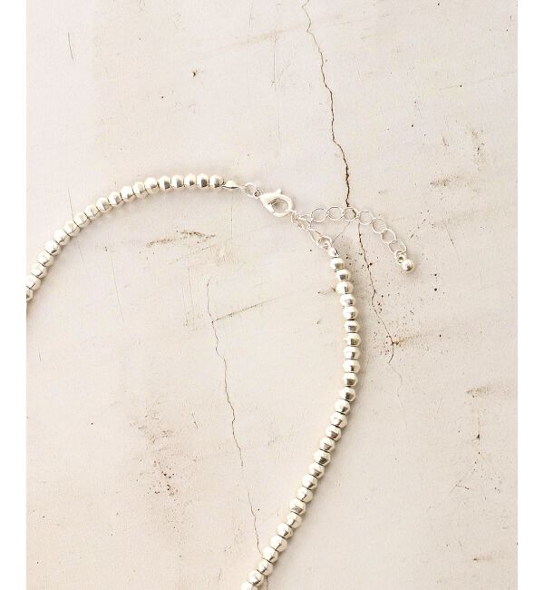  「イビツボールチェーンショートネックレス」|ネックレス|