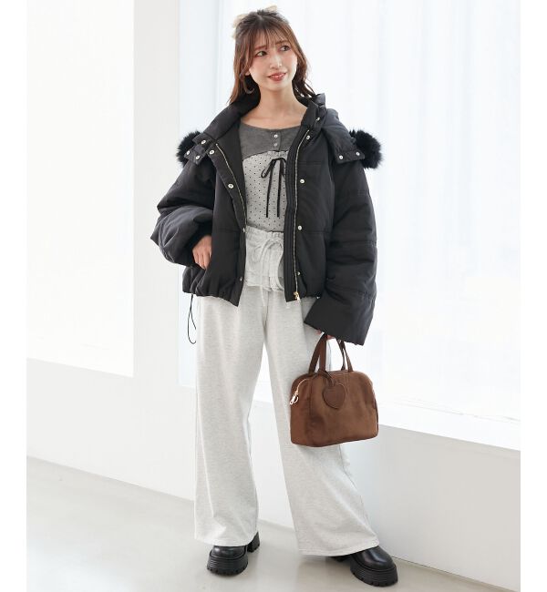  「2way中綿フードブルゾン」|ブルゾン・スタジャン|