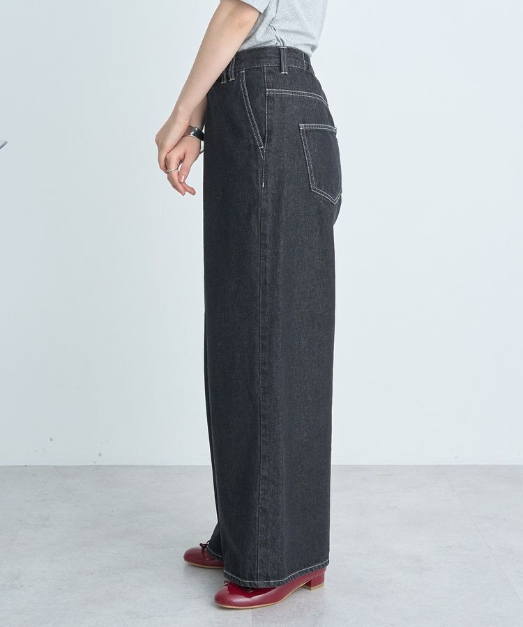 earth music&ecology「フロントタックデニムパンツ」|デニム|