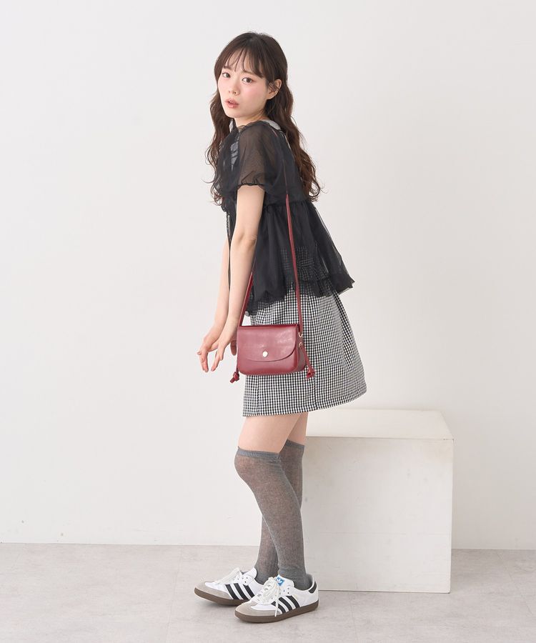 earth music&ecology「SET2点チュールバルーンブラウス＋ロゴタンク」|シャツ・ブラウス|