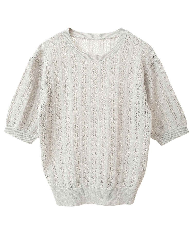 earth music&ecology「透かしニットプルオーバー」|ニット・セーター|