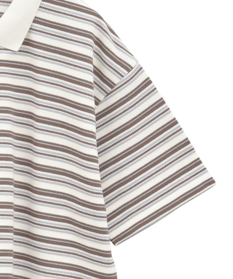 earth music&ecology「レトロボーダーポロシャツ」|Tシャツ・カットソー|