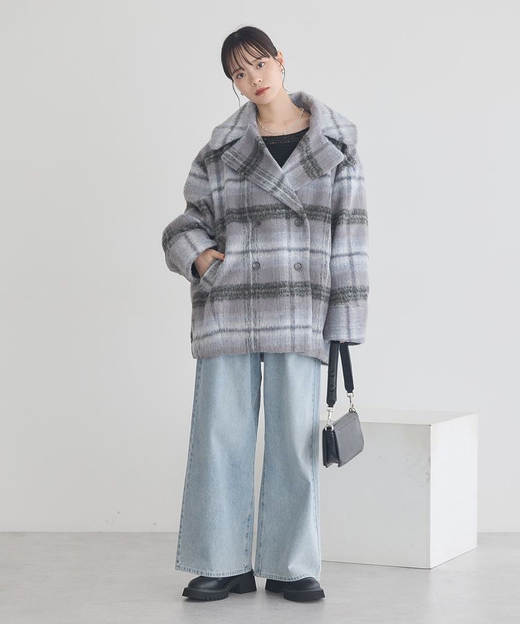 earth music&ecology「タックホックデニムパンツ」|デニム|