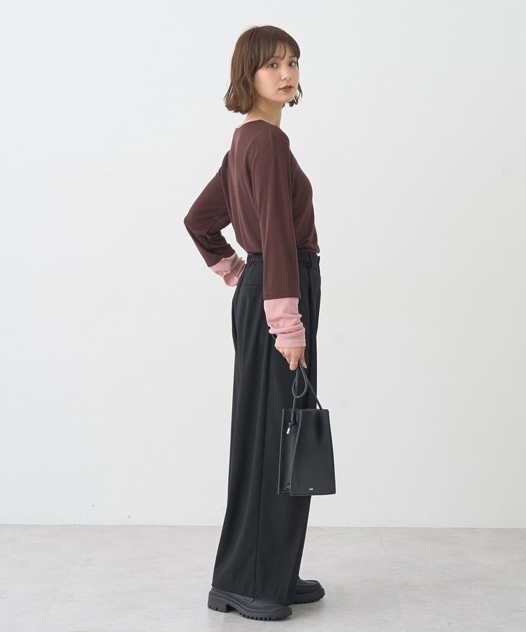 earth music&ecology「レイヤードシアープルオーバー」|Tシャツ・カットソー|