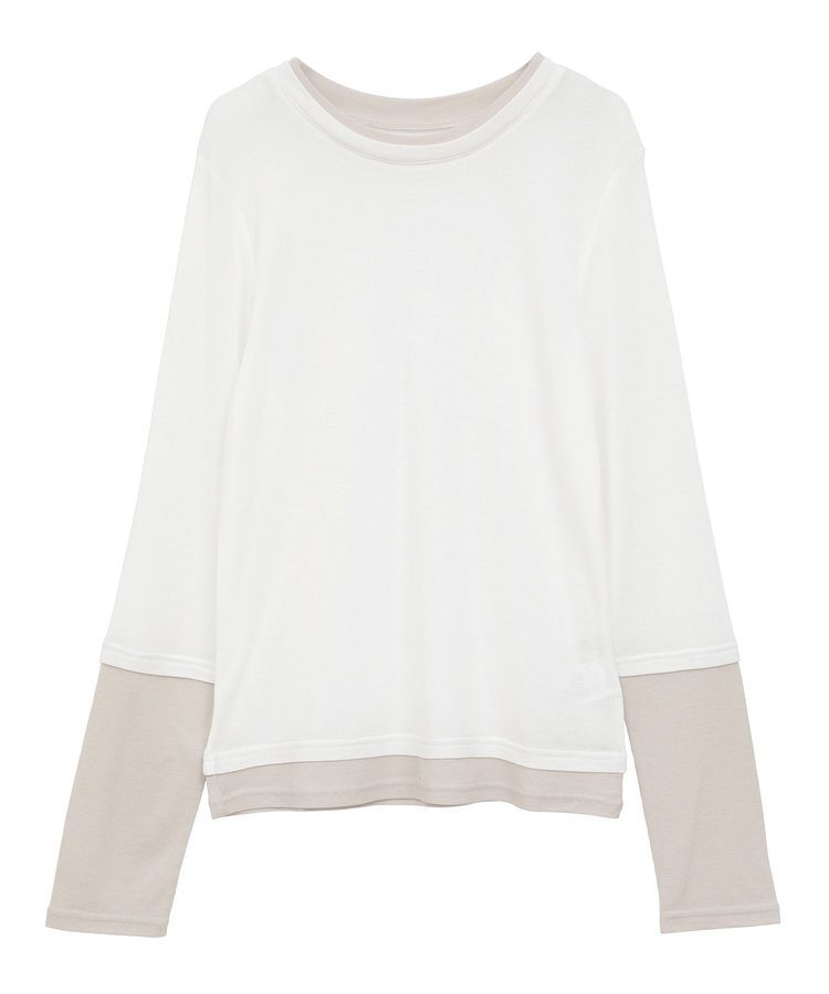 earth music&ecology「レイヤードシアープルオーバー」|Tシャツ・カットソー|