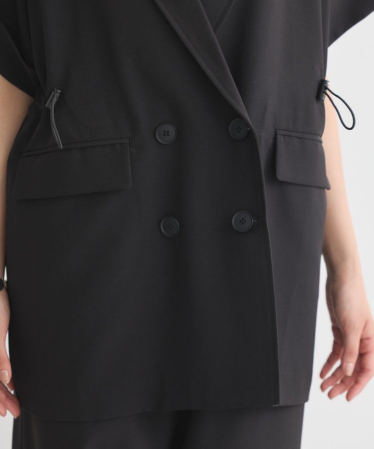 earth music&ecology「半袖サイドドロストジャケット」|テーラードジャケット|