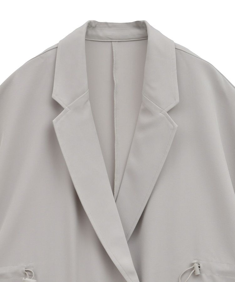 earth music&ecology「半袖サイドドロストジャケット」|テーラードジャケット|