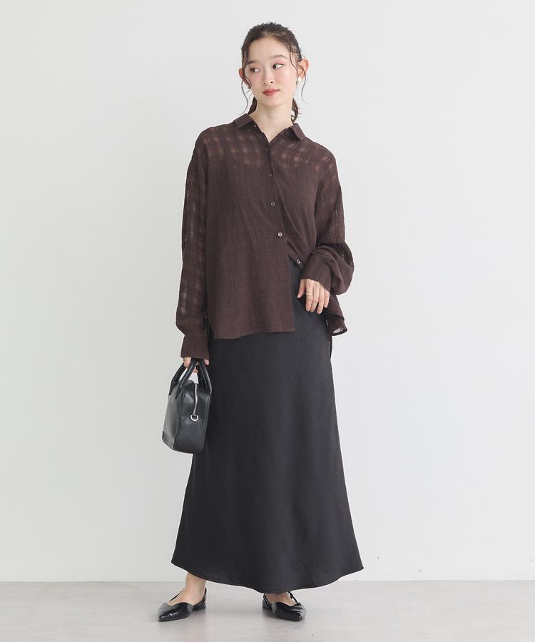 earth music&ecology「シャドーチェックシャツ」|シャツ・ブラウス|