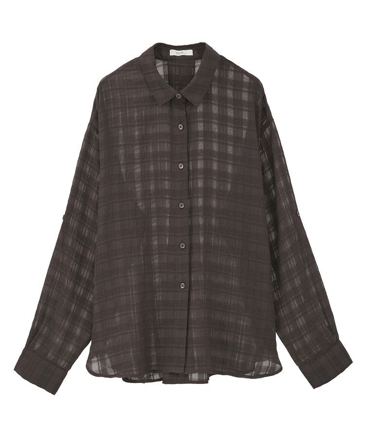 earth music&ecology「シャドーチェックシャツ」|シャツ・ブラウス|