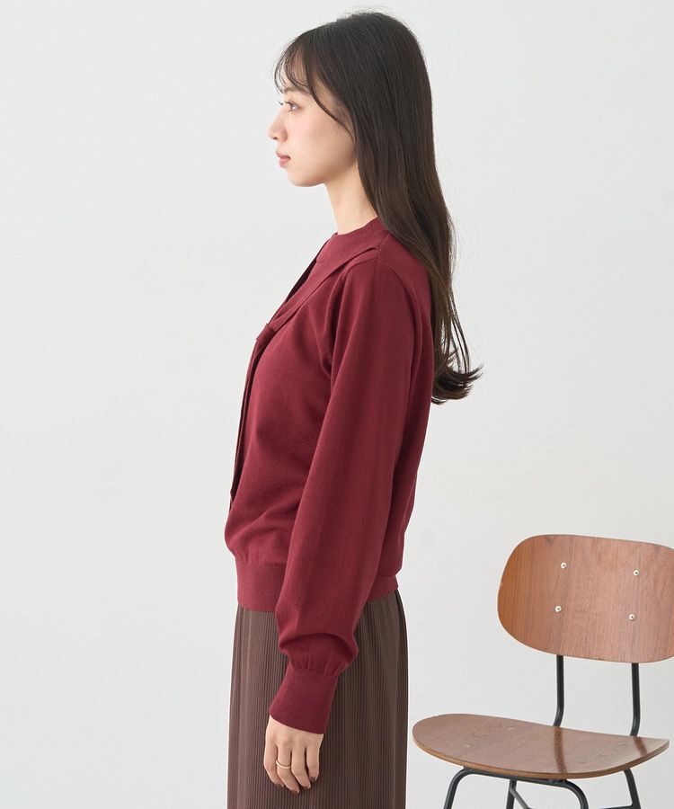 earth music&ecology「ボウタイニットプルオーバー」|ニット・セーター|