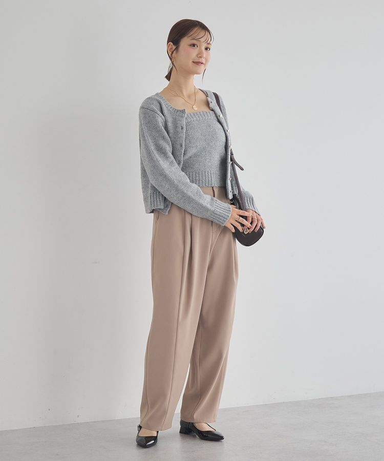 earth music&ecology「SET2点フラワースパンコールカーデ＋ビスチェ」|カーディガン|