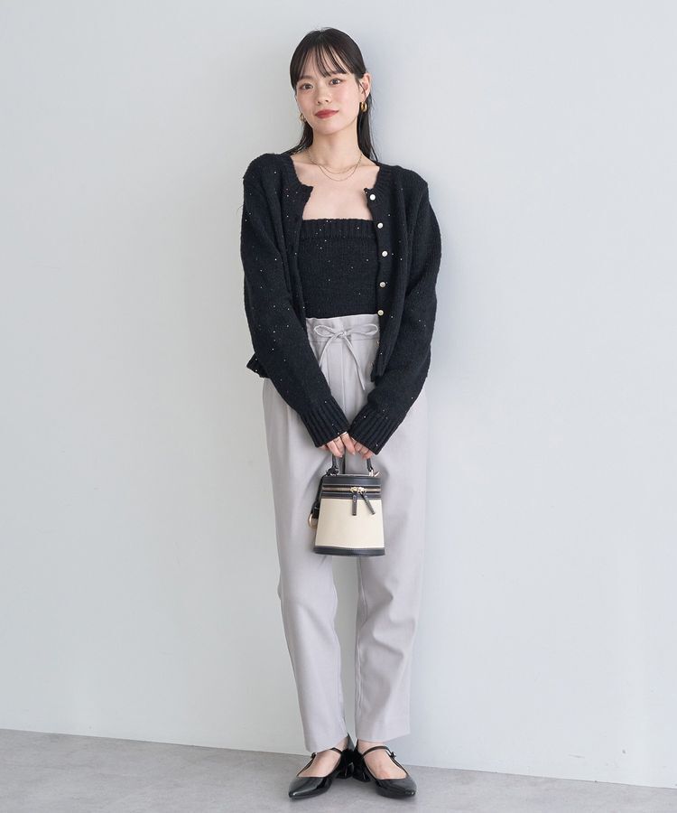 earth music&ecology「SET2点フラワースパンコールカーデ＋ビスチェ」|カーディガン|