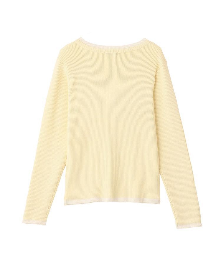 earth music&ecology「バイカラーヘンリーネックニットプルオーバー」|ニット・セーター|