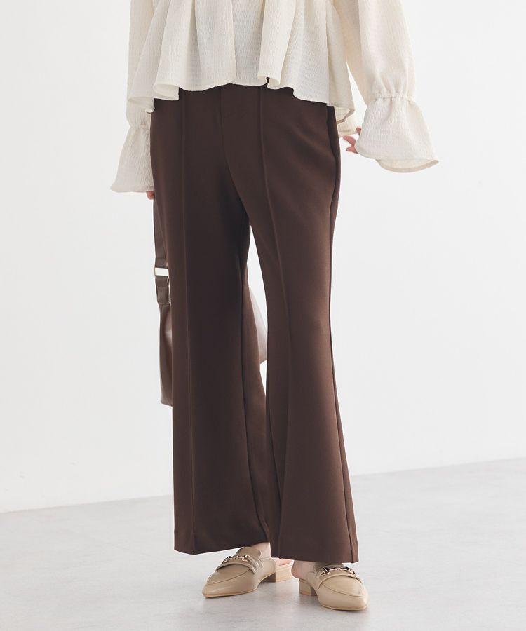 earth music&ecology「センターシームフレアパンツ」|その他|Brown