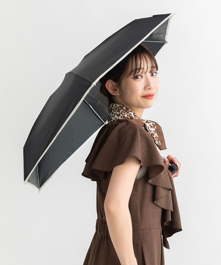 earth music&ecology「earth&times;Wpc.コンパクト日傘」|傘|Black