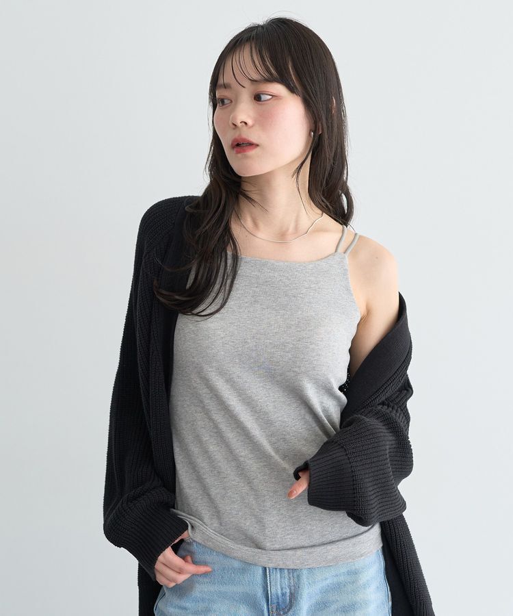 earth music&ecology「適ON カップ付きキャミソール」|キャミソール|