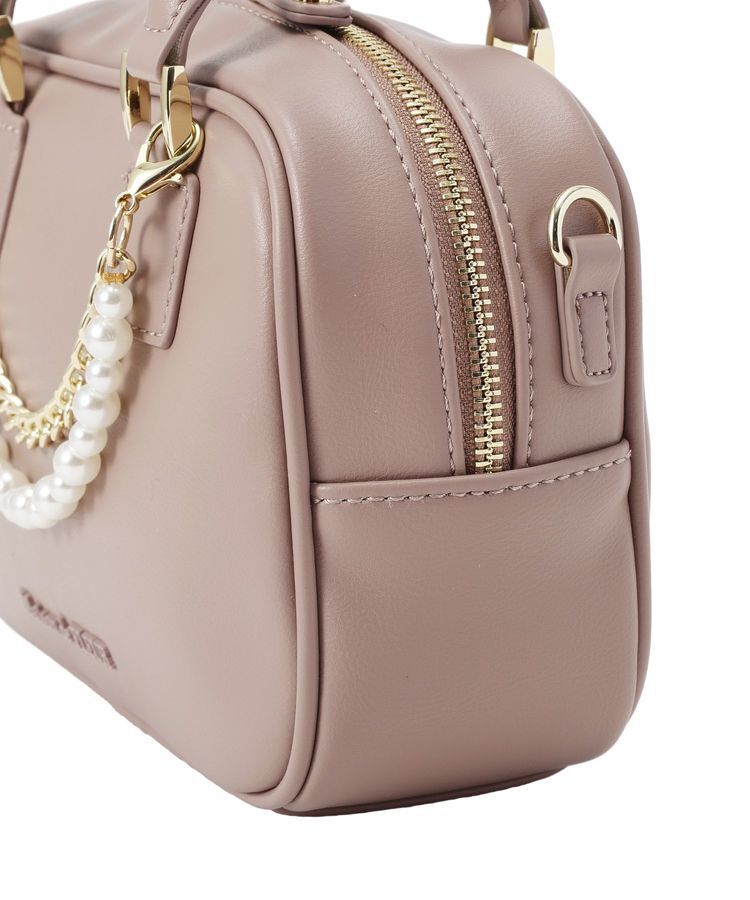 Maison de FLEUR「【チャーム付き/2Way】ワイドボストンバッグ」|ハンドバッグ|