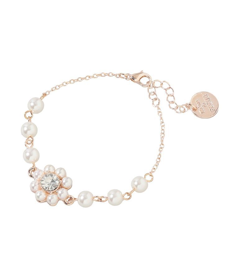 Maison de FLEUR「【サイズ調節可】パールフラワーブレスレット」|ブレスレット・バングル|
