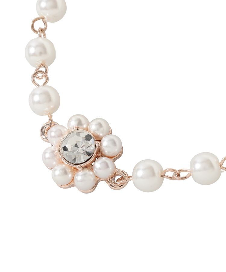 Maison de FLEUR「【サイズ調節可】パールフラワーブレスレット」|ブレスレット・バングル|