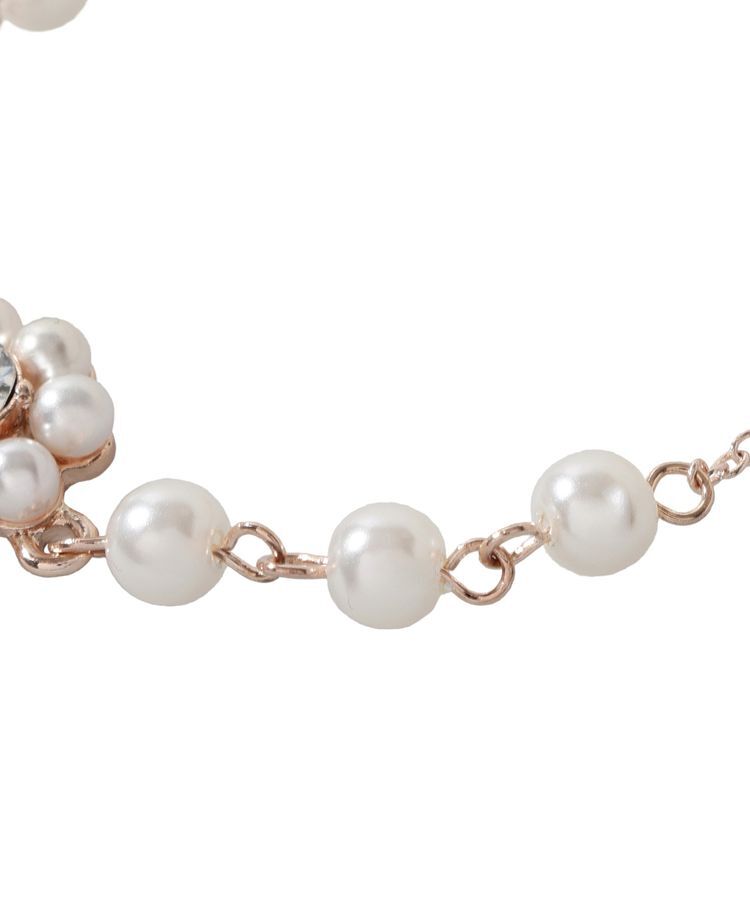 Maison de FLEUR「【サイズ調節可】パールフラワーブレスレット」|ブレスレット・バングル|