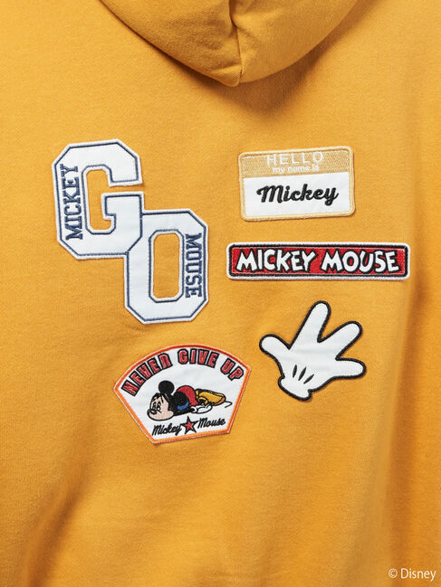  「ワッペン付き裏起毛パーカー/Disney」|Tシャツ・カットソー|