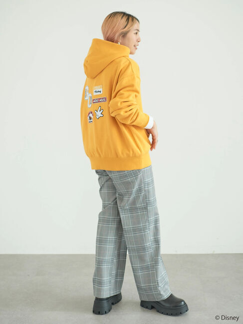  「ワッペン付き裏起毛パーカー/Disney」|Tシャツ・カットソー|
