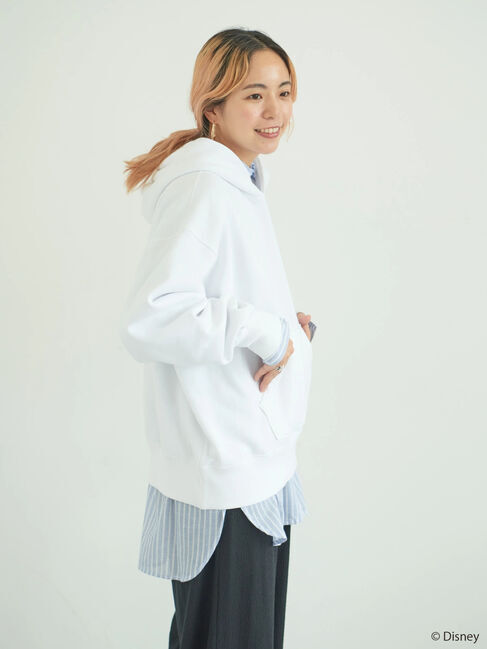  「ワッペン付き裏起毛パーカー/Disney」|Tシャツ・カットソー|