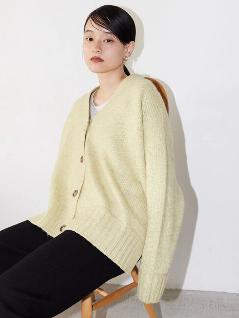  「カラーMIXニットカーディガン」|カーディガン|