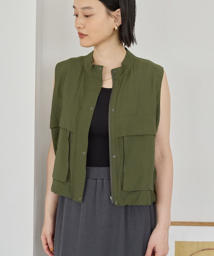 AMERICAN HOLIC「Wポケットショートベスト」|ベスト・ジレ|