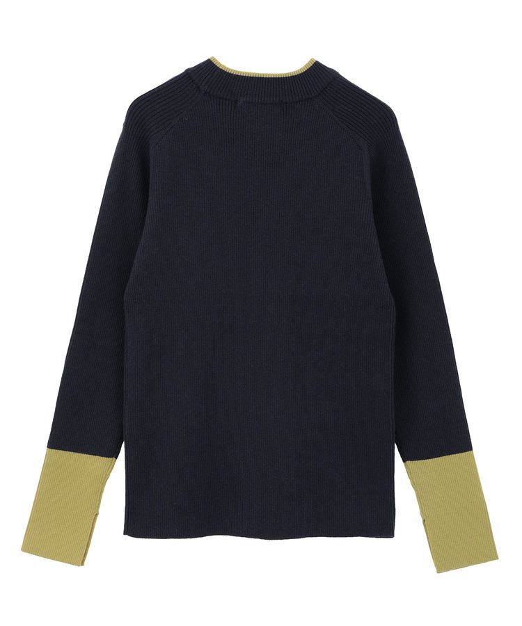 AMERICAN HOLIC「バイパチリブモックネックニットプルオーバー＜静電気軽減＞」|ニット・セーター|