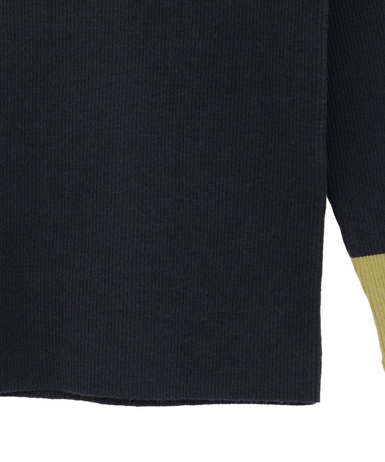 AMERICAN HOLIC「バイパチリブモックネックニットプルオーバー＜静電気軽減＞」|ニット・セーター|