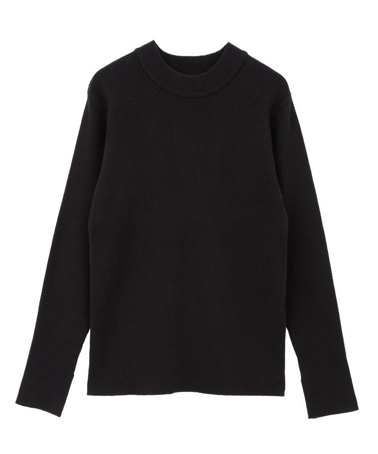 AMERICAN HOLIC「バイパチリブモックネックニットプルオーバー＜静電気軽減＞」|ニット・セーター|