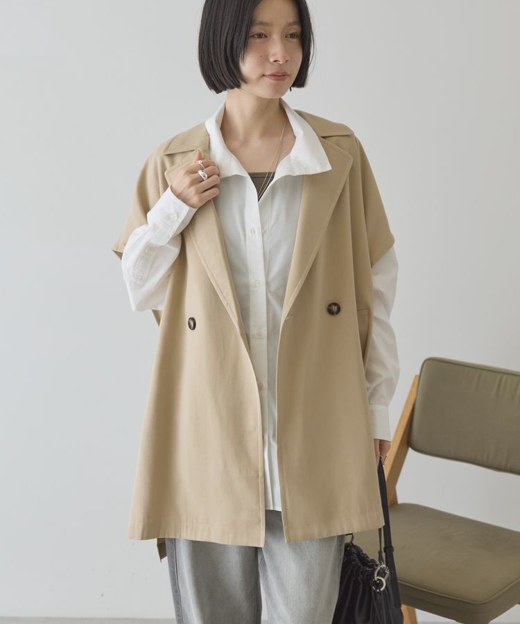 AMERICAN HOLIC「【花粉防止加工】サイドスリットベスト」|その他|